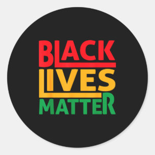 Adesivo Redondo Vidas Negras Blm Direitos Humanos Mês da História