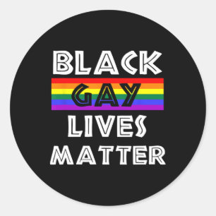 Adesivo Redondo Vidas Negras Gays Problema Mês da História Negra Á