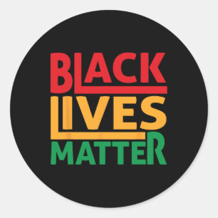 Adesivo Redondo Vidas Negras Importam Blm Direitos Humanos Históri