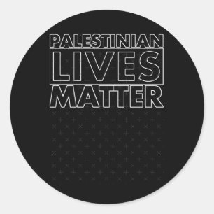Adesivo Redondo Vidas palestinas