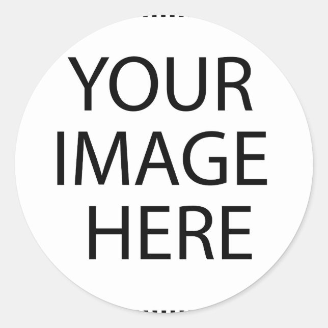 Adesivo Redondo Vídeo Personalizado da Imagem Aqui (Frente)