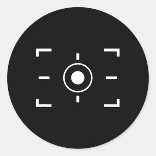 Adesivo Redondo Vídeo Secreto Gravando Engraçado Fotógrafo Hallowe