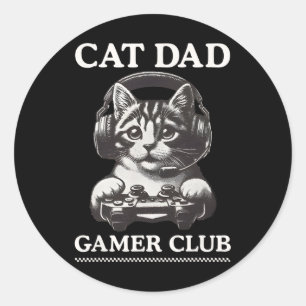 Adesivo Redondo Videos games do Gamer Club para Gaming de Pais Jog