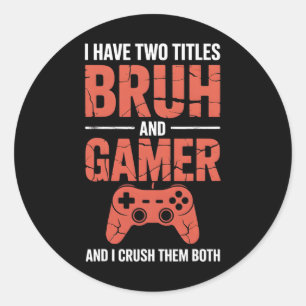 Adesivo Redondo Videos games Engraçados De Vintage Para Meninos, I