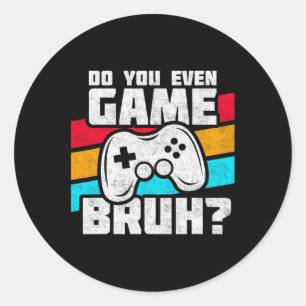 Adesivo Redondo Videos games - Video Gamer Memory - Engraçado Vide