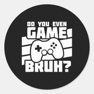 Adesivo Redondo Videos games - Video Gamer Memory - Engraçado Vide