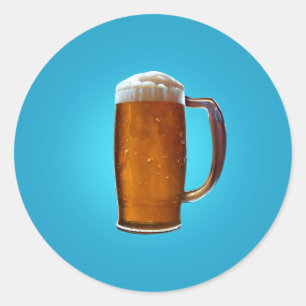 Adesivo Redondo Vidro de Cerveja