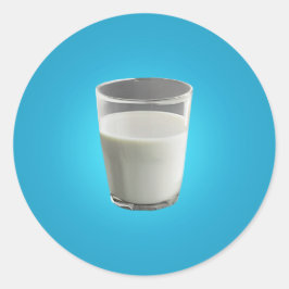 Adesivo Redondo Vidro do Leite