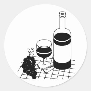Adesivo Redondo Vidro e frasco Vidro Comida