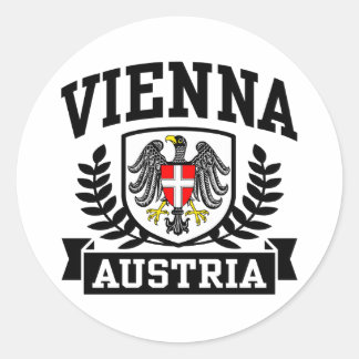 Adesivo Redondo Viena Áustria