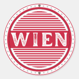 Adesivo Redondo Vienna City Pride Emblem – Austrian Identity