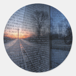 Adesivo Redondo Vietnam Memorial Dawn