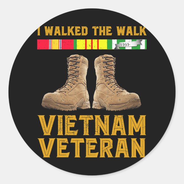 Adesivo Redondo Vietnam War Vietnam Veteran Us Veterans Day 185 (Frente)
