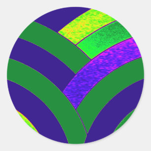 Adesivo Redondo vigas à moda modernas chiques