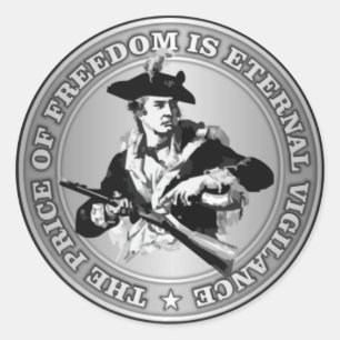 Adesivo Redondo Vigilância eterno