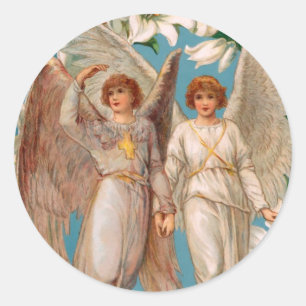 Adesivo Redondo Vigorista Angel Stickers