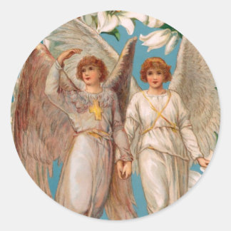 Adesivo Redondo Vigorista Angel Stickers