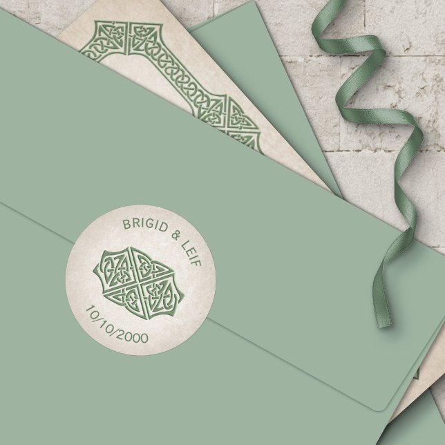 Adesivo Redondo Viking Celtic Gamer Wedding (Criador carregado)