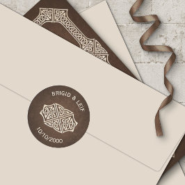 Adesivo Redondo Viking Celtic Gamer Wedding