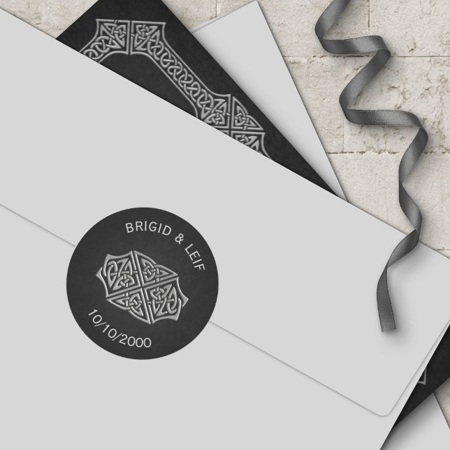 Adesivo Redondo Viking Celtic Gamer Wedding (Criador carregado)