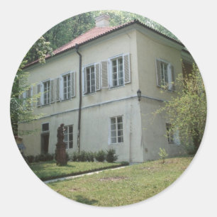 Adesivo Redondo Villa Bertramka-Mozart-Praga