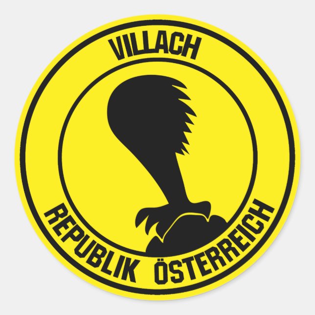 Adesivo Redondo Villach Round Emblem (Frente)