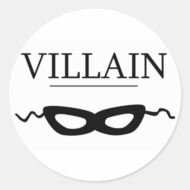 Adesivo Redondo Villain (Frente)