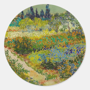 Adesivo Redondo Vincent Van Gogh Garden em Arles