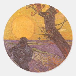 Adesivo Redondo Vincent van Gogh - O Semeador