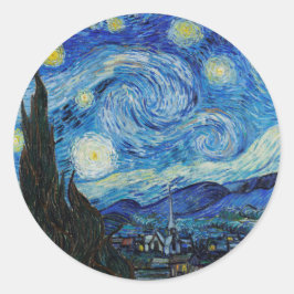 ADESIVO REDONDO VINCENTE VAN GOGH