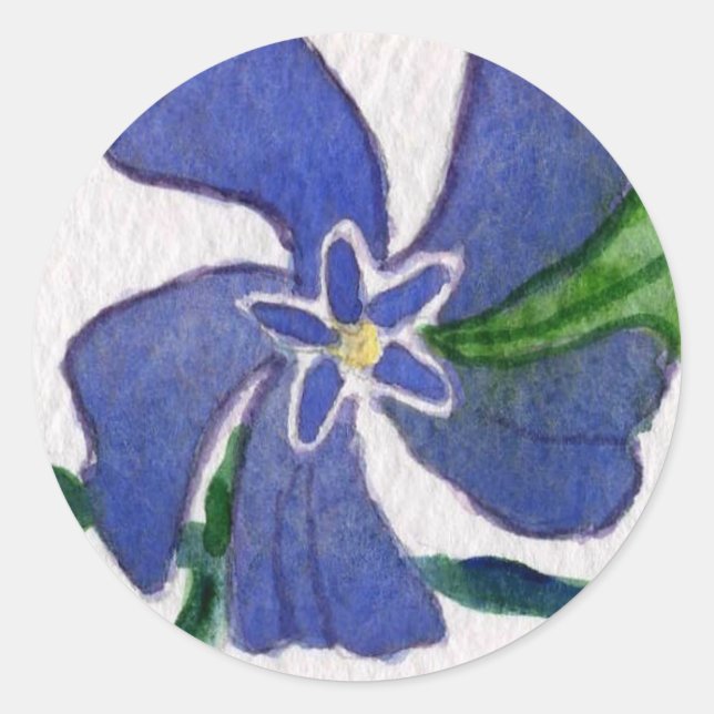 Adesivo Redondo Vinha de "Vinca" (Frente)