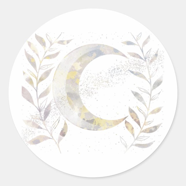Adesivo Redondo Vinhas e Lua (Frente)