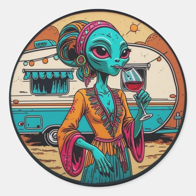 Adesivo Redondo Vinheta (Frente)