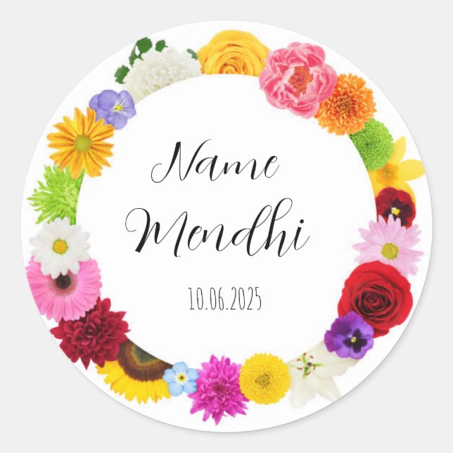 Adesivo Redondo Vinheta (Frente)