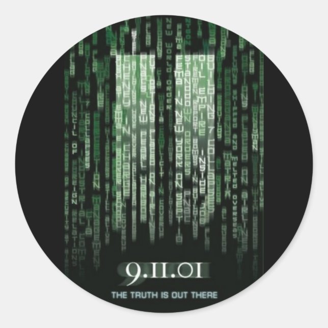 Adesivo Redondo Vinheta 911 (Frente)