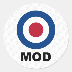 Adesivo Redondo Vinheta-Alvo de 60 Mod