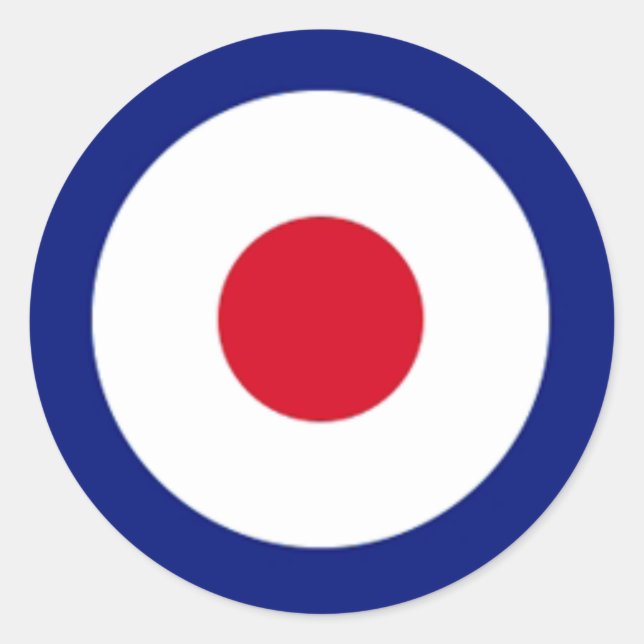 Adesivo Redondo Vinheta-alvo do método (Frente)