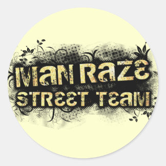 Adesivo Redondo vinheta amarelo MRST