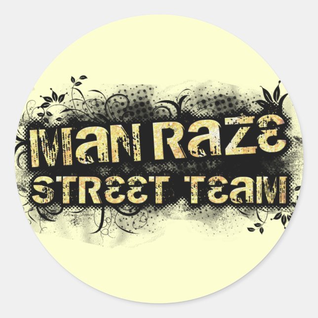 Adesivo Redondo vinheta amarelo MRST (Frente)