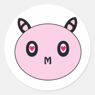 Adesivo Redondo Vinheta AMO