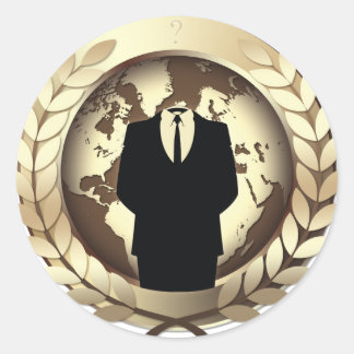 Adesivo Redondo Vinheta Anônima