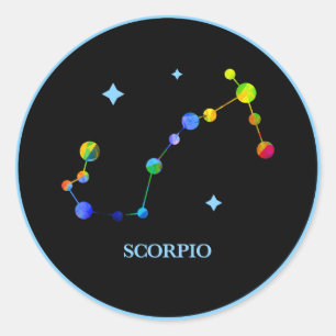 Adesivo Redondo Vinheta Arco-Íris Negra