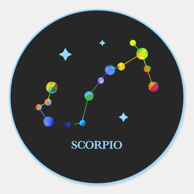 Adesivo Redondo Vinheta Arco-Íris Negra (Frente)