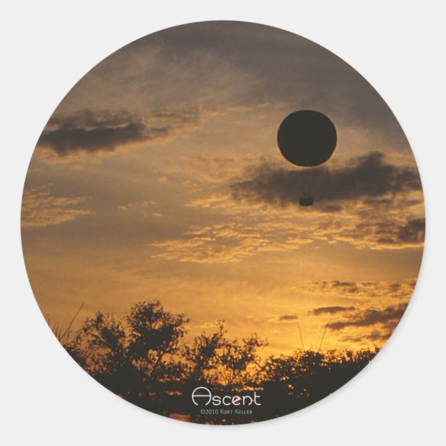 Adesivo Redondo Vinheta Ascendente (Frente)