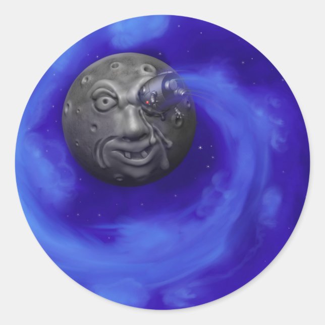 Adesivo Redondo Vinheta Aterrissagem Difícil (Frente)