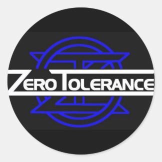 Adesivo Redondo vinheta azul ZT