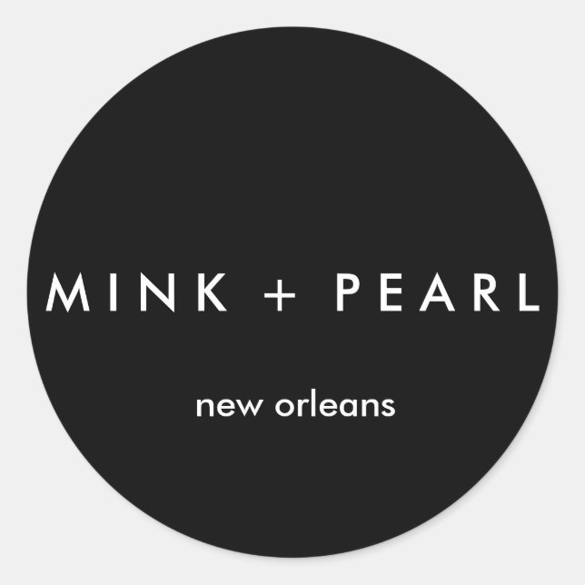 Adesivo Redondo Vinheta B&W Clássica (Frente)