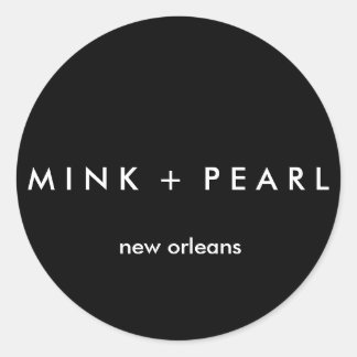 Adesivo Redondo Vinheta B&W Clássica