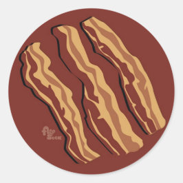 Adesivo Redondo Vinheta Bacon