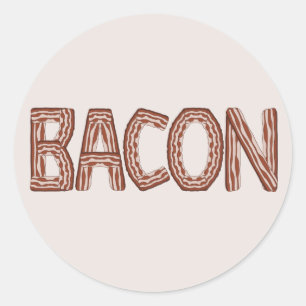 Adesivo Redondo Vinheta Bacon